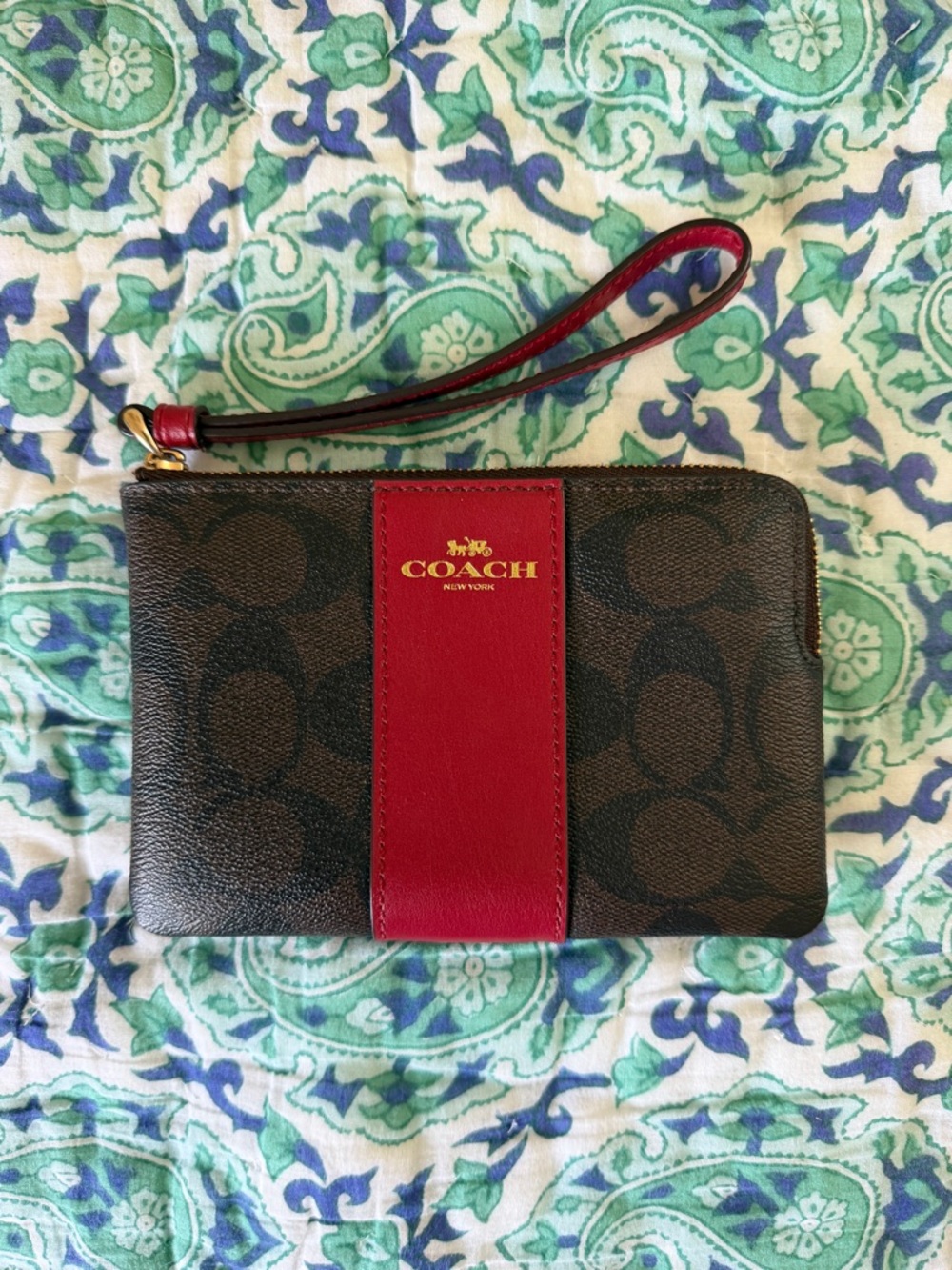 Coach Signature Wristlet